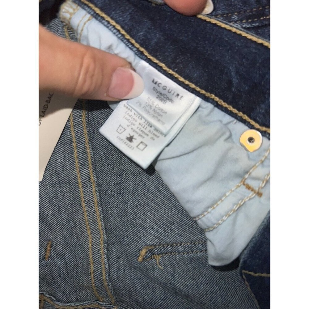 MCGUIRE Denim NWTS Size 24 Crop Wide Raw Hem (U) - Picture 5 of 7